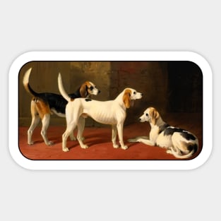 Fox Hounds by William Barraud Sticker